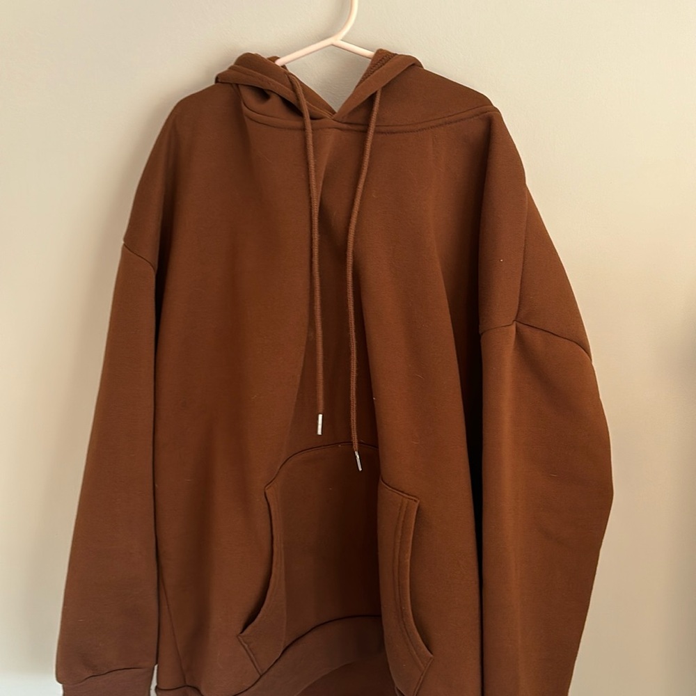 SHEIN Kangaroo Pocket Drawstring Hoodie